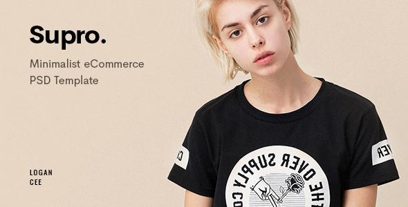 Supro | Minimalist eCommerce PSD Template