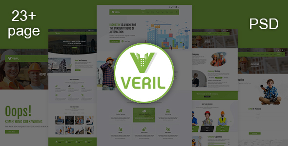 Veril - Construction and Industrial PSD Template