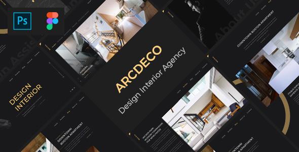 Arcdeco - Interior Design, Architecture & Decor PSD Template