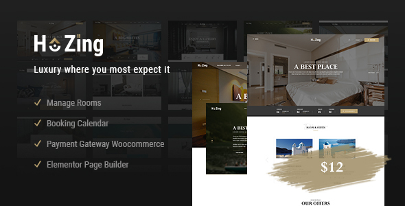 Hozing - Hotel Booking PSD Template