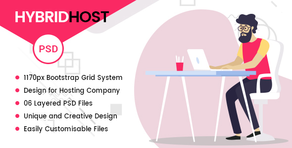 Hybrid Host - WebHosting PSD Templates