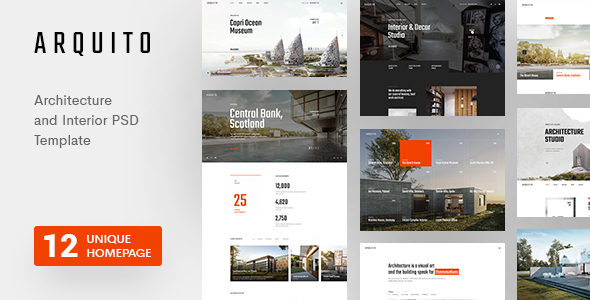 Arquito - Architecture & Interior PSD Template
