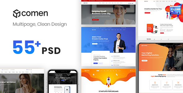 Comen | Multi-purpose Business PSD Template