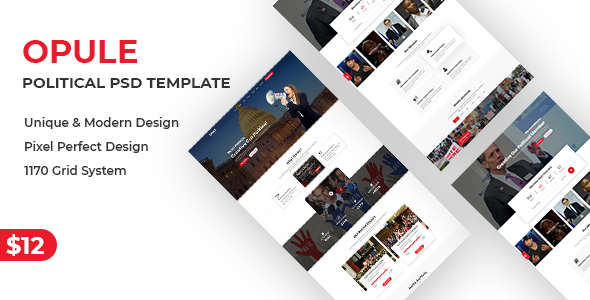 opule - Political PSD Template