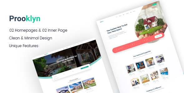 Product preview supplied for Prooklyn - Landing PSD Template