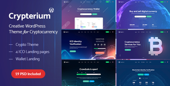 Crypterium - Technology Crypto Currency Bitcoin WordPress Theme