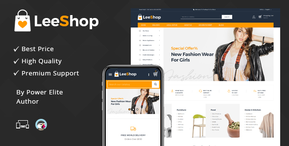 LeeShop Mega Store - Responsive Prestashop 1.7 Theme