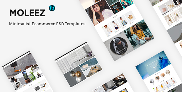 Moleez - Minimalist Ecommerce PSD Templates