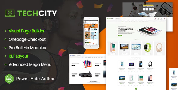 TechCity - The Premium Digital, SaaS, Apps & Electronics Opencart 3 Theme