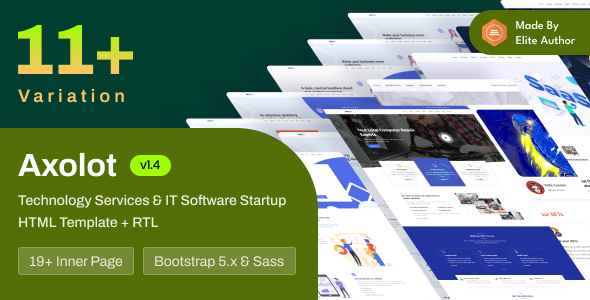 Axolot - Technology Services & IT Software Startup Bootstrap 5 Template