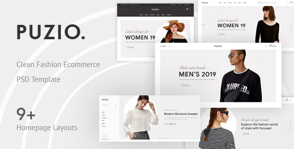 Puzio - Creative eCommerce PSD Template
