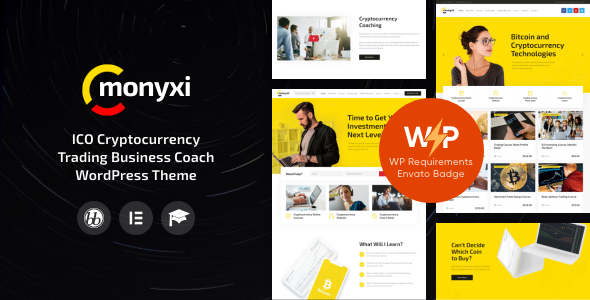 Monyxi | ICO Cryptocurrency Trading WordPress Theme listing image