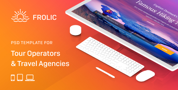 FROLIC - PSD Template for Tour Operators & Travel Agencies