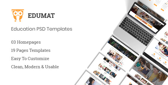 Edumat | Education & Courses PSD Template