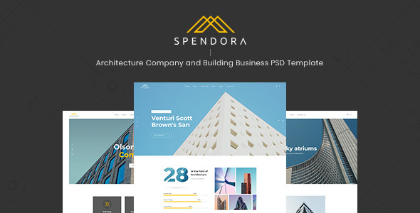 Spendora - Architecture and Building Business PSD Template