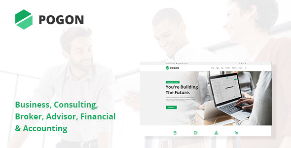 Pogon - Business and Finance Corporate PSD Template