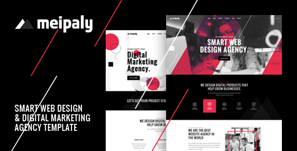 Meipaly - Digital Services Agency PSD Template