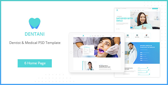 Dentas | Dentist & Medical PSD Template