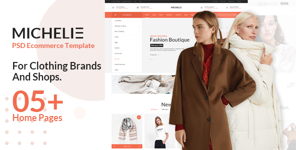 Michelie - Ecommerce PSD Template