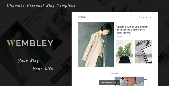 Wembley - Ultimate Personal Blog PSD Template