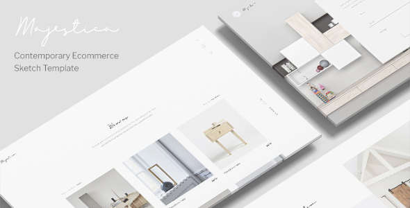 Majestica - A Contemporary Ecommerce Sketch Template