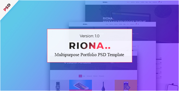 Riona - Multipurpose Portfolio PSD Template