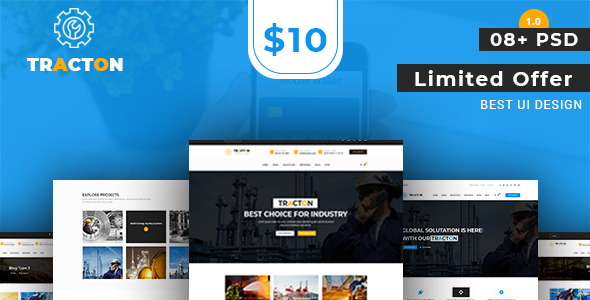 Tracton - Industrial/ Manufacturing PSD Template