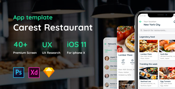 Carest - Restaurant UI Kit