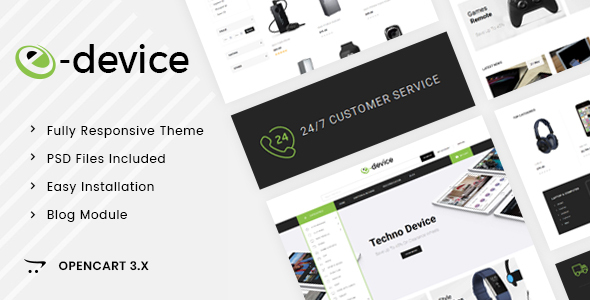 eDevice - OpenCart 3.x Responsive Theme