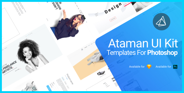 Ataman UI Kit - Templates for Photoshop