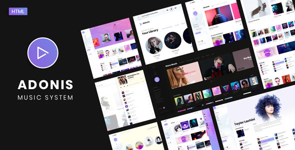 Adonis | Music System Template listing image