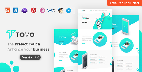 Tovo -  Angular 22 App Landing Page