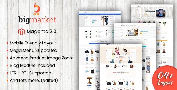 Bigmarket - Responsive Multipurpose Magento 2 Theme ( RTL Supported )