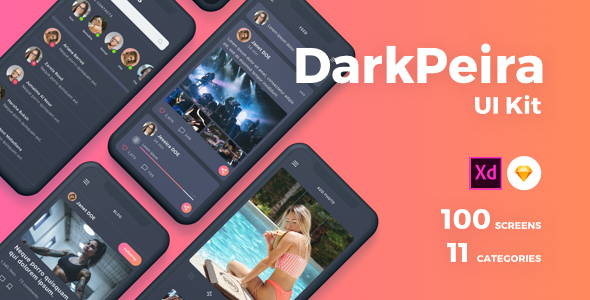 Dark Peira UI Kit