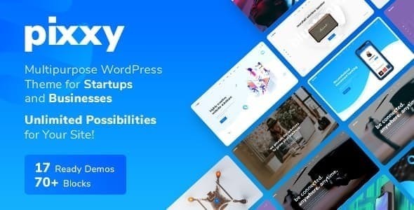 Pixxy  - Landing Page | WordPress Theme