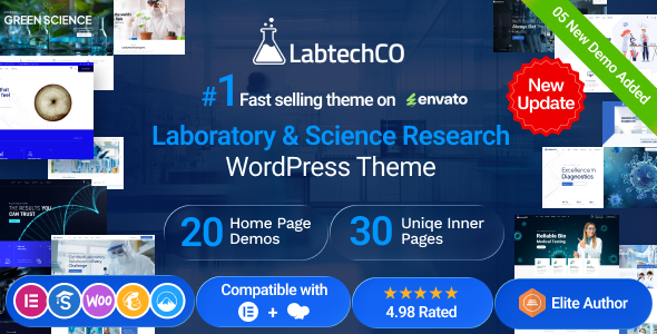 LabtechCO | Laboratory & Science Research WordPress Theme