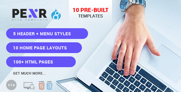 Pexr - Responsive MultiPurpose Drupal 8.9 Theme