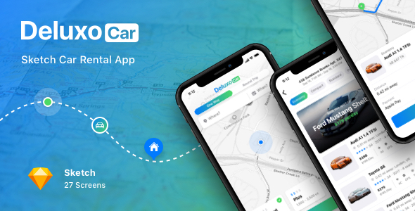 Deluxo Car - Sketch Car Rental App