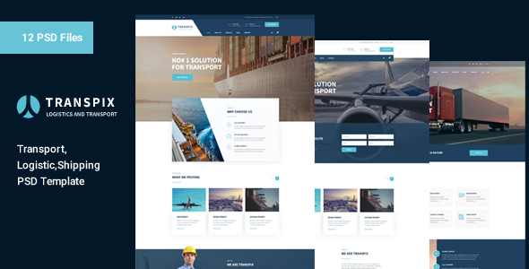 Transpix - Transport & Logistic PSD Template