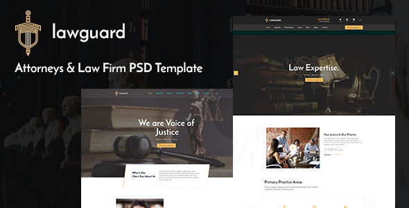 Lawguard - Lawyer and Law Firm PSD Template