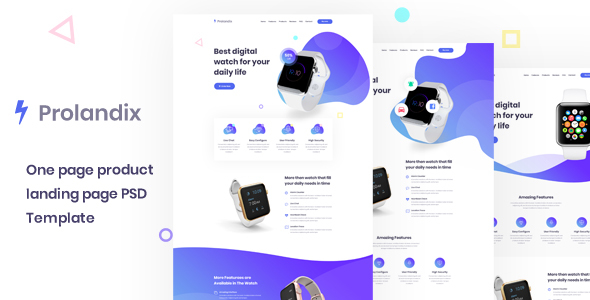 Prolandix - product landing page