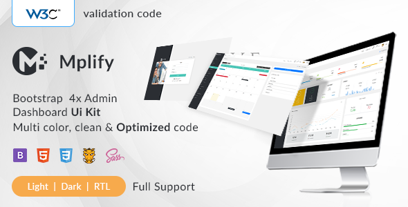 Mplify - Bootstrap Admin Dashboard Template & UI KIT