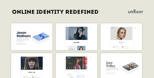 unRovr - Animated Resume HTML Template