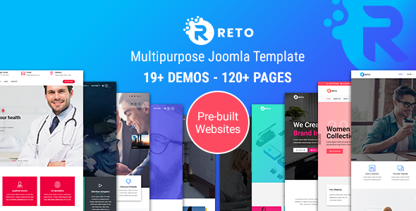 Reto - Responsive Multipurpose Joomla 4, 5 and 6 Template With Page Builder