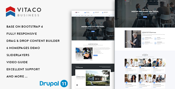 Vitaco - Responsive Business Drupal 11.3 Theme