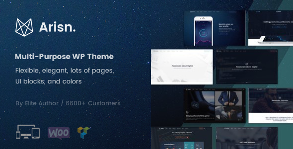 Arisn - Creative Multi-Purpose / App WordPress Theme