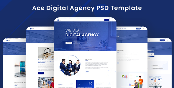 Ace - Digital Agency Template (PSD)