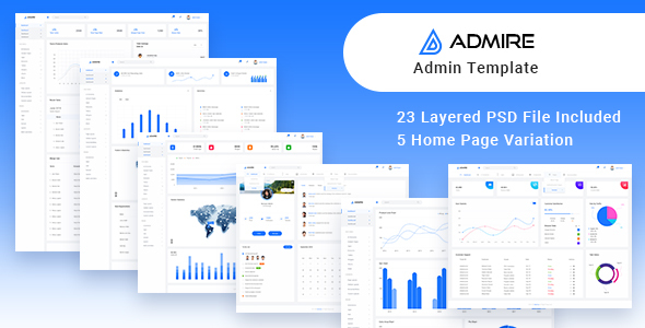Admire Admin PSD Template