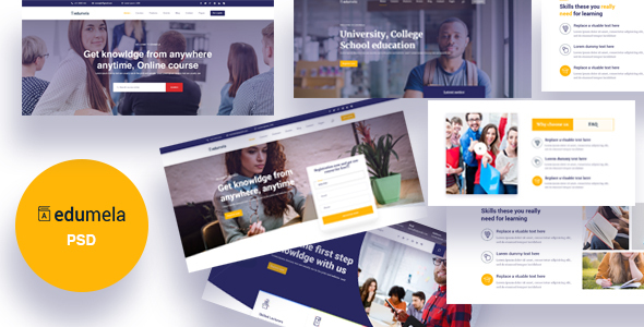 Edumela - Educational PSD Template