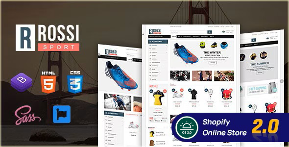 Rossi - Sportswear & Shoe Store Shopify Theme